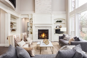 fireplace in a Livingroom 